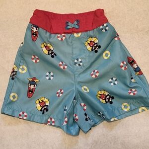 Disney Mickey Mouse lined swim trunks